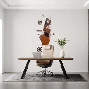 صورة لوحة خريطة فلسطين تُظهر الحدود والمعالم البارزة بدقة، مناسبة للبحث عن خرائط جغرافية فلسطينية.